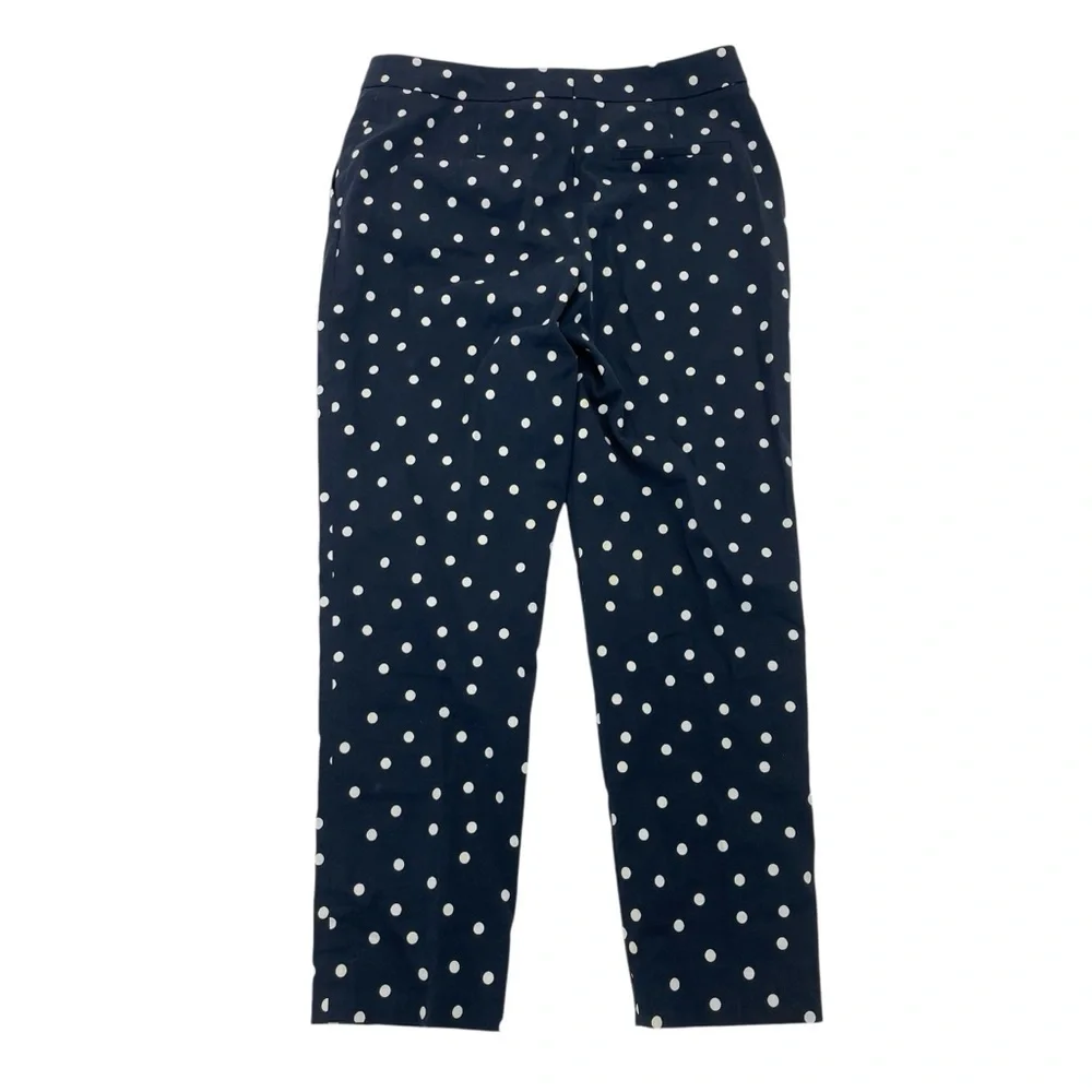 Akris Punto Cropped Pants 6 Navy/White